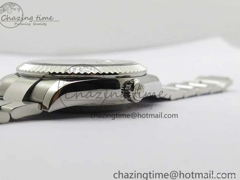 Good Copy Rolex Watches Noob Asian Sky-Dweller Best White SS 1:1 Bracelet 326934 23J Edition to TechFriendly 2880 SS Dial on 0111